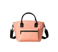 Roomy Insulated Lunch Bag with Adjustable Shoulder Strap, Designed to Keep Meals Fresh During Work or Outings (Pink)