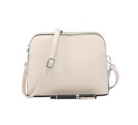 Roomy Triple Compartments Multi-pockets PU Leather Practical Small Shoulder Handbag Crossbody Side Bag for Women-BEIGE