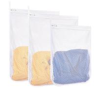 RoomyRoc 3 pcs Durable Honeycomb Mesh Laundry Bags for Delicates 16" x 19" (2 Large) 12" x 15" (1 Medium)