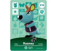 Rooney - Nintendo Animal Crossing Happy Home Designer Amiibo Card - 270