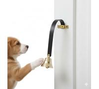Roorkee Instruments Dog Doorbell Solid Brass Bell, Premium Quality Dog Training Bell for Loud Clear Sound, Metal Dog bell with Screws for disciplining, Doorbell For Stores, Restaurants, Bar and Hotel.