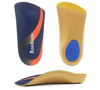 RooRuns Comfort Plantar Fasciitis Insoles for Men and Women, 3/4 Arch Support Insoles, Orthotic Inserts with Metatarsal Pads, Orthotic Shoe Insoles for Flat Feet, Heel Spurs, M