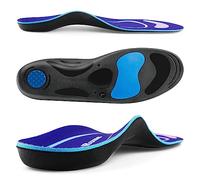 RooRuns Plantar Fasciitis Arch Support Inserts, Orthopedic Insoles for Flat Feet High Arch Metatarsalgia Relieve Foot Pain Shock Absorption Comfort Work Boot Shoe Orthotic Insoles for Men Women