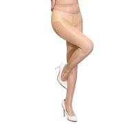 ROORUZ Women 60D Shaping Stockings Plus Size Sexy Pantyhose Flash Oil Shiny Dance Socks Ultra Shimmery Stretch Skinny Tight (Nude), Nude