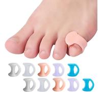 Roosea 10PCS Gel Toe Separators Toe Spacers Correct Toes Toe Separators to Correct Your Toes Toe Straighteners for Bent Toes Silicone Toe Separators Toe Separators for Overlapping Toes Women and Man