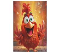 Rooster 1000 Piece Jigsaw Puzzle- Brain Teaser Game for Adults & Children - Educational Activities Wooden Jigsaws, Print -Thick & Durable Puzzles Board (78×53cm)
