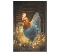 Rooster 1000 Piece Jigsaw Puzzle- Brain Teaser Game for Adults & Children - Educational Activities Wooden Jigsaws 78×53cm