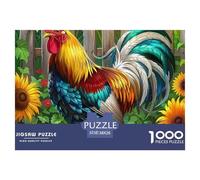 Rooster 1000 Piece Jigsaw Puzzle For Adults Family Challenge Toys Stress Relief Puzzle Exercise The Memory of The Brain for The Whole for Women, Gifts for Men 38x26cm/1000pcs