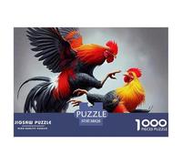 Rooster 1000 Piece Jigsaw Puzzle - For Adults & Kids - Colorful Rooster Unique, Premium Quality, Family Activity, DIY Wall Decor 38x26cm/1000pcs