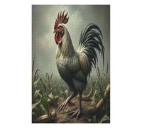 Rooster 1000 Piece Jigsaw Puzzle for Adults Paisaje Edificio Book Club Activity Social Fun Vibrant Colours for Book Lovers 1000 PCS