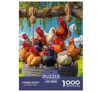 Rooster, 1000-piece Puzzle, A Mindful Pastime for Relaxation And Skill-building, Great for Interior Décor, Suitable for Ages 10+, 38x26cm/1000pcs