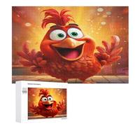 Rooster 1000 Piece Wooden Jigsaw Puzzle- Brain Teaser Game for Adults & Children Educational Activities Jigsaws Puzzles （75×50cm）