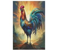 Rooster 1000 Piece Wooden Jigsaw Puzzles for Adults & Kids - Puzzle for Teens 78×53cm