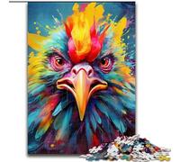 Rooster 1000 Pieces Puzzle Gifts cardboard Jigsaw Puzzles for Adults Challenging DIY Brain Teaser for Teenagers size : 26x38cm