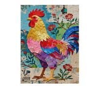 Rooster 500 Piece Jigsaw Puzzle for Adults, Vibrant Farm Animal Artwork, Challenging and Artistic Puzzle Game, Satin Finish, for Home Relaxation, 20.5x15 in