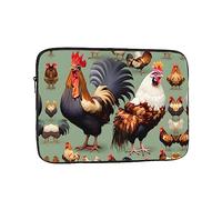Rooster And Chicken Laptop Inner Bag 17 Inch Laptop Sleeve Case For Laptop Briefcase Carrying Bag Pouch Skin Cover