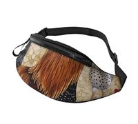 Rooster and Chicken Print Printed Fanny Pack for Men Women Crossbody Waist Bag Pack Bum Bag with Adjustable Strap for Hiking Running Travel Cycling