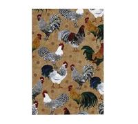 Rooster and Chicken Print Printed Wooden Puzzle 300 Piece, Cute Puzzle Game in Plastic Box for Family Entertainment and Brain Training Gifts