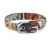 Rooster and Hen Dog Collar Adjustable Soft and Comfortable Puppy Collars with Metal Buckle Pet Collar for Small Medium Pet