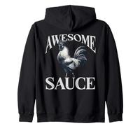 Rooster "Awesome Sauce" Sriracha Zip Hoodie