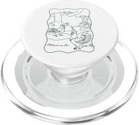 Rooster chicken mandala to color for children PopSockets PopGrip for MagSafe