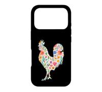 Rooster Chicken watercolor flowers design Case for iPhone 17 Pro