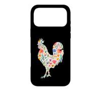 Rooster Chicken watercolor flowers design Case for iPhone 17 Pro Max
