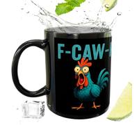 Rooster Coffee Mug, 12oz Ceramic Rooster Drinkware, Funny Ceramic Cup for Coffee, Chicken Coffee-Mug for Tea, Hot Cocoa, Birthdays, Christmas, Home & Office