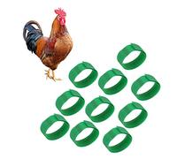 Rooster Collars Hook Rooster Collars no Snag Noise Reducing Neckbands Dimensions 18 2 Cm Suitable for Ducks and Geese Effectively Reduces the Volume of Chicken Crowing (绿色)