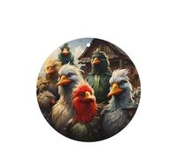 Rooster Combo Team Car air freshener, 4-pack, lavender scent, hanging type, long-lasting fragrance, for car interior decoration.