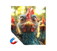 Rooster Dishwasher Magnet Cover - 26 * 23" Rustic Farmhouse Chicken Sticker Vintage Wood Style Decorative Appliance Panel Reusable Waterproof Kitchen Decor for Home Farm (#4)