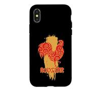 Rooster Element Animal Sign chin. Horoscope Case for iPhone X/XS
