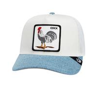 Rooster Fan Trucker Cap - female - Goorin Bros - Hats & Caps - White - ONE SIZE - Accessories ONE SIZE