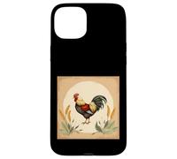 Rooster Farm Animal Wheat Rustic Countryside Design Case for iPhone 15 Plus