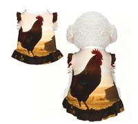 Rooster Farm Silhouette S Pet Apparel for Small Dogs-Cute Summer Outfit for Puppy, Soft Breathable Pet Clothes for Cat