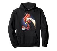 Rooster Fighter Keiji Jumbo Portrait with Logo Anime Pullover Hoodie