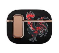 Rooster Flag Red Cock Headphone Case Compatible with Airpod Pro 2 Protective Cover Cute Hard Case