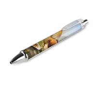 Rooster Hens Chick Chicken Ballpoint Pen Retractable Roller 0.5mm Fine Pens Smooth Writing for Office 1 PCS AS PIC 3