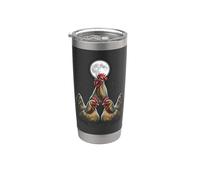Rooster Howling At The Moon Stainless Steel Insulated Tumbler