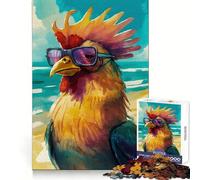 Rooster In The Sea Teenagers 1000 Piece Jigsaw Puzzle Logic Boost Toy Indoor Fun Premium Edge Memorable Gift (50x75cm)