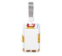 Rooster in The Square Card Badge Holder. Durable Abs Material, Clear Id Display, Suitable for Office, Event, Meeting, Easy Identification.