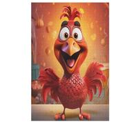 Rooster Jigsaw Puzzles for Adults 1000 Pieces - Kids Wooden Puzzle - Recycled Board Picture 78×53cm