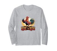 Rooster Mascot Rise 'N' Ride Long Sleeve T-Shirt