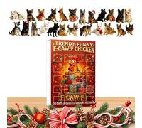 Rooster Ornaments - 2D Acrylic Rooster Pendant,Countdown to Christmas | for Seasonal Holiday Easter Thanksgiving Halloween Kids Teens Adults