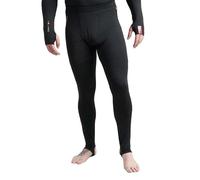 Rooster PolyPro Thermal Leggings Black, Unisex Thermal Base Layer with Brushed Fleece Feel, Foot Stirrups, High Waist for Sailing, Skiing & Outdoor Sports, Size - Medium/Large