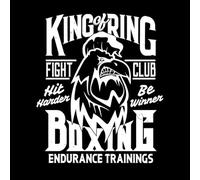 Rooster Print Mockup Boxing Fight Club Engraving Stickers 49.2x58.1cm Easy Installation White