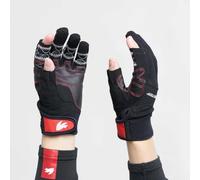 Rooster Pro Race 2 Sailing Gloves Black, Premium Grip Sailing Gloves with Japanese Grip Palm, Amara Reinforcement, Pre-Shaped 3D Fit, Durable Marine Gloves for Dinghy & Yacht Sailing, Size - Large