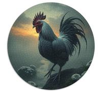 Rooster Puzzle 1000Pc Jigsaw Animals Das Tier Wild Animals Beast Rotundity Jigsaws Adults Kids Puzzles Puzzling Colourful Unique Creative Adult Games Home Decoration 1000pcs (67.5x67.5cm)
