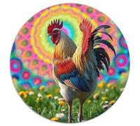 Rooster Puzzle 1000Pc Jigsaw Animals Das Tier Wild Animals Beast Rotundity Jigsaws Adults Kids Puzzles Inspirational Challenge Adult Reliever Family Game Stress Difficult 1000pcs (67.5x67.5cm)
