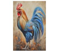 Rooster Puzzles 1000 Pieces Wooden Jigsaw Puzzle for Adults Brain Exercise Challenge Game Gift for Kids Children Jigsaws （78×53cm）